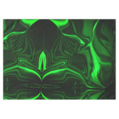 暗い背景にニックネームを付けた曲線と折り曲げ緑 テーブルクロス (正面(横))