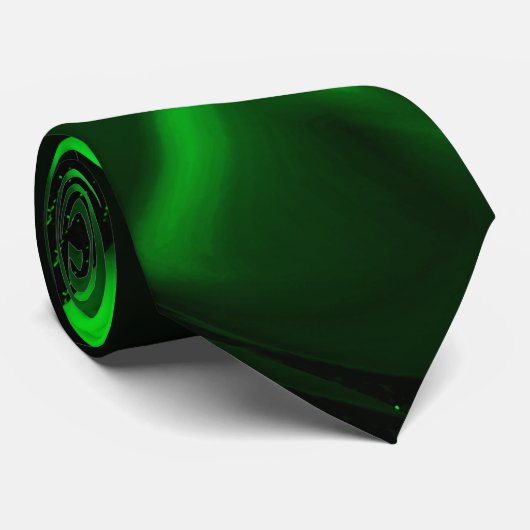 暗い背景にニックネームを付けた曲線と折り曲げ緑 ネクタイ (ロール)