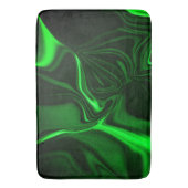 暗い背景にニックネームを付けた曲線と折り曲げ緑 バスマット (正面縦)