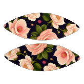 暗い背景にピンクのバラが付いたシームレスなパターン アメリカンフットボール (パネル)