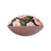 暗い背景にピンクのバラが付いたシームレスなパターン アメリカンフットボール (回転90)