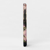 暗い背景に咲く白いユリの花のフラワーアート Case-Mate iPhoneケース (裏面/左)