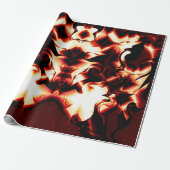 暗い背景に彫られた焚き火 ラッピングペーパー (アンロールド)