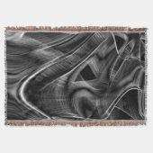 暗い背景に灰色の溝が多くねじれている スローブランケット (正面)