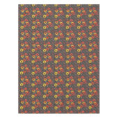 暗い背景に燃えるような花 テーブルクロス (正面)