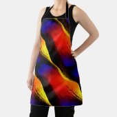 暗い背景に美しい抽象芸術アート エプロン (インサイチュ)