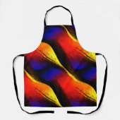 暗い背景に美しい抽象芸術アート エプロン (正面)