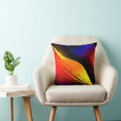 暗い背景に美しい抽象芸術アート クッション (椅子)