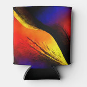 暗い背景に美しい抽象芸術アート 缶クーラー (正面)