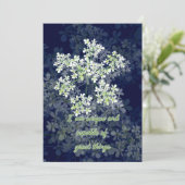 暗い背景に花が付いた確認カード シーズンカード (スタンド正面)