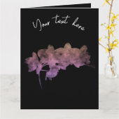 暗い背景に蘭イパネマの影 カード (黄色い花)