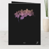 暗い背景に蘭イパネマの影 カード (裏面)