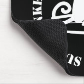 暗い背景のための波のMunkeyの公式のロゴ マウスパッド (コーナー)