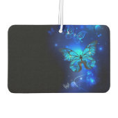 暗い背景のモルフォチョウ カーエアーフレッシュナー (裏面)