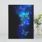 暗い背景のモルフォチョウ メニュー (スタンド正面)