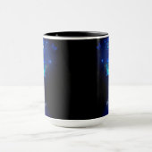 暗い背景のモルフォ蝶 マグカップ (中央)