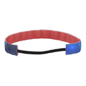 暗い背景のモルフォ・バタフライ アスレチックヘッドバンド (裏面)