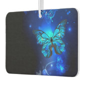 暗い背景のモルフォ・バタフライ カーエアーフレッシュナー (左)