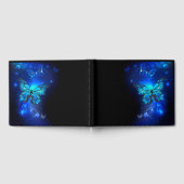 暗い背景のモルフォ・バタフライ ゲストブック (全面)