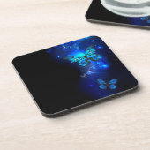 暗い背景のモルフォ・バタフライ コースター (左側)