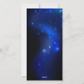 暗い背景のモルフォ・バタフライ シーズンカード (裏面)