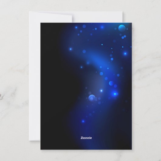 暗い背景のモルフォ・バタフライ シーズンカード (裏面)