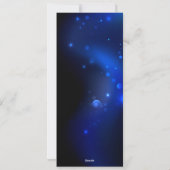 暗い背景のモルフォ・バタフライ シーズンカード (裏面)