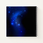 暗い背景のモルフォ・バタフライ ノートブック (裏面)