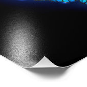 暗い背景のモルフォ・バタフライ フォトプリント            (角)