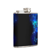 暗い背景のモルフォ・バタフライ フラスク (右)