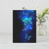 暗い背景のモルフォ・バタフライ メニュー (スタンド正面)