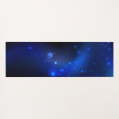 暗い背景のモルフォ・バタフライ ヨガマット (裏面(横))