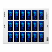 暗い背景のモルフォ・バタフライ ラベル (フルシート)