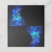 暗い背景のモルフォ・バタフライ 予約カード (外部開封)