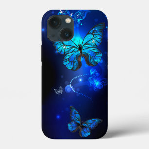 暗い背景のモルフォ・バタフライ iPhone 13 MINIケース