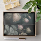 暗い背景のヴィンテージバラ 薄葉紙 (ギフト)