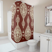 暗い背景のヴィンテージ要素 シャワーカーテン (インサイチュ)