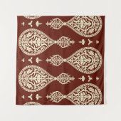 暗い背景のヴィンテージ要素 タペストリー (正面(横))