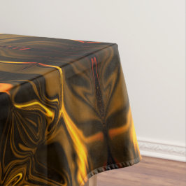 暗い背景の上に「金ゴールドストロークが浮く」図形 テーブルクロス