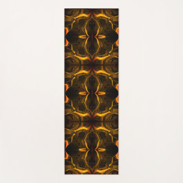 暗い背景の上に「金ゴールドストロークが浮く」図形 ヨガマット