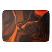 暗い背景の上のサンゴの曲線または起伏 バスマット (正面)