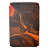 暗い背景の上のサンゴの曲線または起伏 バスマット (正面縦)