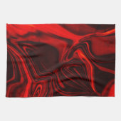 暗い背景の明るい赤と暗いカーブ。 キッチンタオル (横)