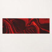 暗い背景の明るい赤と暗いカーブ。 ヨガマット (裏面(横))