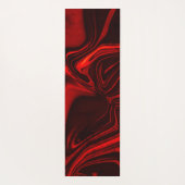 暗い背景の明るい赤と暗いカーブ。 ヨガマット (裏面)