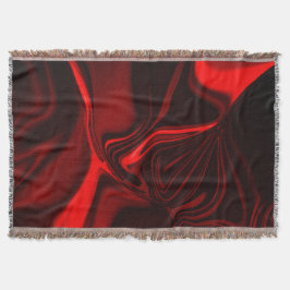 暗い背景の赤い曲線と起伏 スローブランケット
