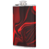 暗い背景の赤い曲線と起伏 フラスク (左)