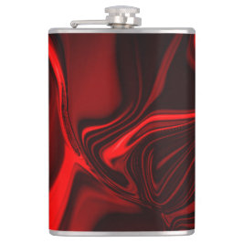 暗い背景の赤い曲線と起伏 フラスク