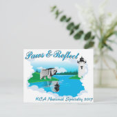 暗い背景用KCAナショナルロゴ ポストカード (スタンド正面)