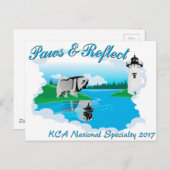 暗い背景用KCAナショナルロゴ ポストカード (正面/裏面)